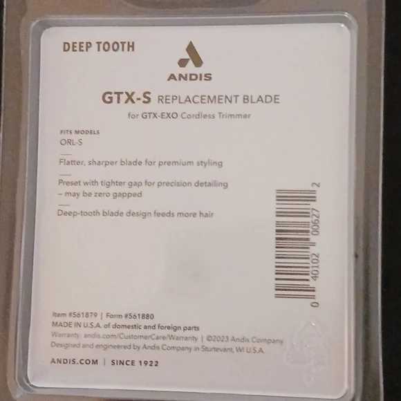 Andis Deep Tooth gtx-s trimmer blade - Picture 2 of 6